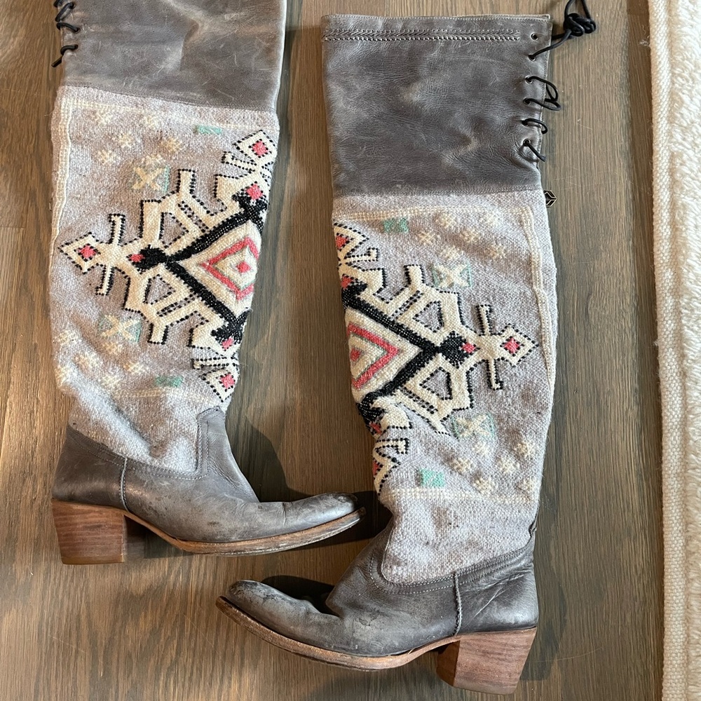 Cobra Society Zeus Tapestry Over-the-Knee Boots